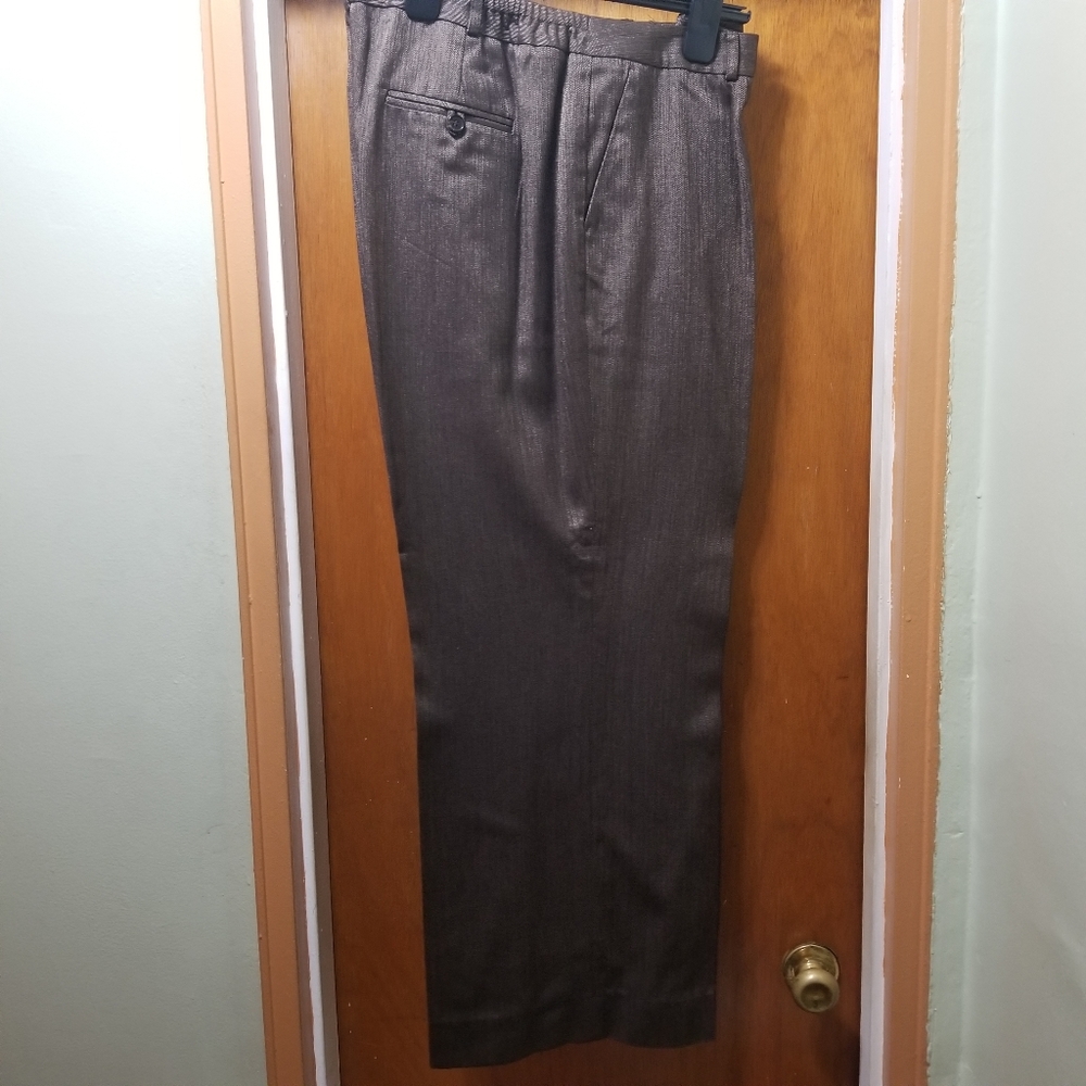 Jones New York brown wide-legged pants